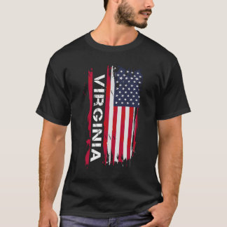Virginia USA Virginia Schwarz Klein T-Shirt