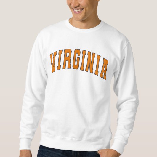 Virginia Vintag Varsity Uni Style Sweatshirt (Vorderseite)