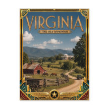 Virginia Vintage Art Deco Golden Age