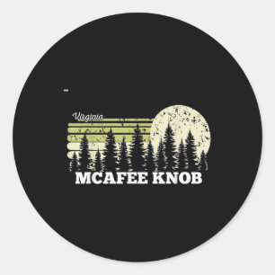 Virginia Wandern Mcafee Knob Bäume Natur Wald  Runder Aufkleber