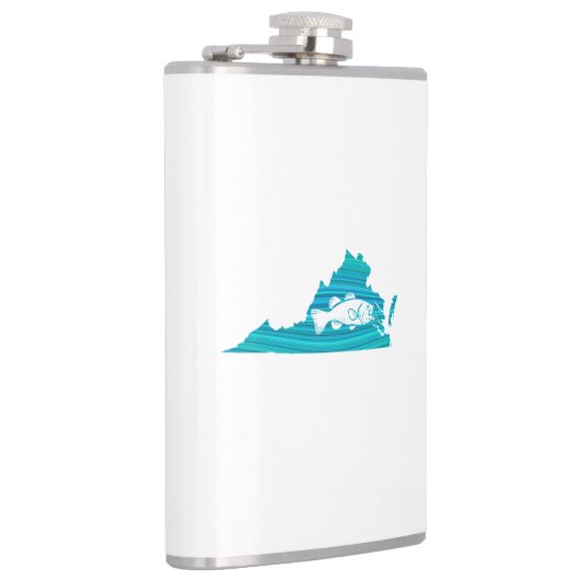 Virginia Wave Fishing Flachmann (Rechts)