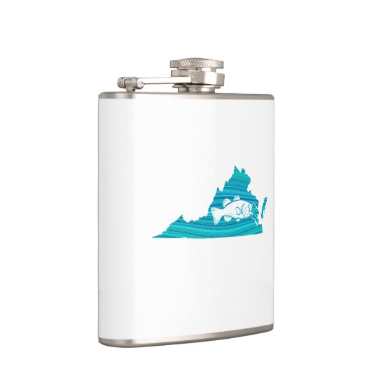 Virginia Wave Fishing Flachmann (Rechts)