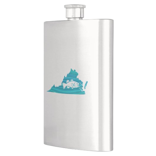 Virginia Wave Fishing Flachmann (Links)