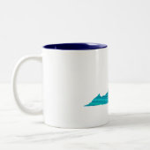 Virginia Wave Fishing Zweifarbige Tasse (Links)