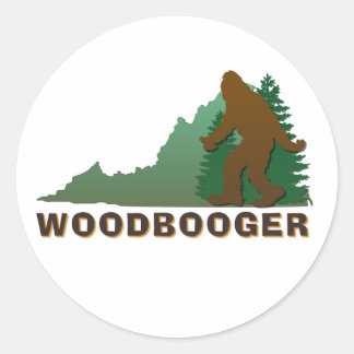 Virginia Woodbooger Runder Aufkleber