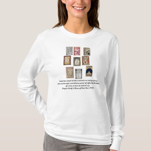 Virginia Woolf Books T-Shirt (Vorderseite)