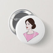 Virginia Woolf Button Button (Vorne & Hinten)