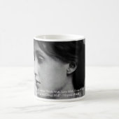 Virginia Woolf Dine/Liebe Gut Liebe Zitat Geschenk Kaffeetasse (Mittel)