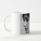 Virginia Woolf Dine/Liebe Gut Liebe Zitat Geschenk Kaffeetasse (Links)