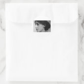 Virginia Woolf Dine/Liebe Gut Liebe Zitat Geschenk Runder Aufkleber (Tasche)