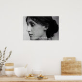 Virginia Woolf "Find Peace" Wisdom Quote Posters Poster (Küche)