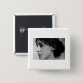 Virginia Woolf "Friede finden" - Zitate von Weishe Button (Vorne & Hinten)