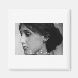 Virginia Woolf "Friede finden" - Zitate von Weishe Magnet