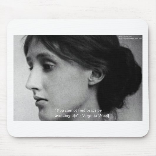 Virginia Woolf "Friede finden" - Zitate von Weishe Mousepad (Vorne)