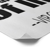 Virginia Woolf Ghosted Roll Quote Poster (Ecke)