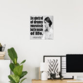 Virginia Woolf Ghosted Roll Quote Poster (Heimbüro)