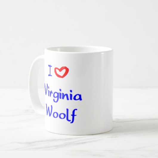 Virginia woolf kaffeetasse (Vorderseite Links)