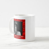 Virginia Woolf & Liebe Zitat Kaffeetasse (Vorderseite Links)