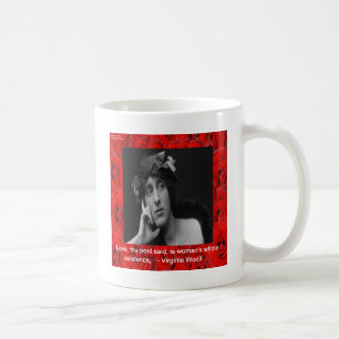 Virginia Woolf & Liebe Zitat Kaffeetasse