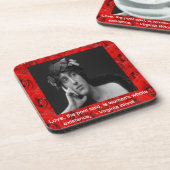 Virginia Woolf & Liebe Zitat Untersetzer (Linke Seite)