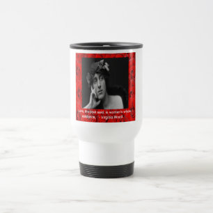 Virginia Woolf & Liebeszitat Reisebecher