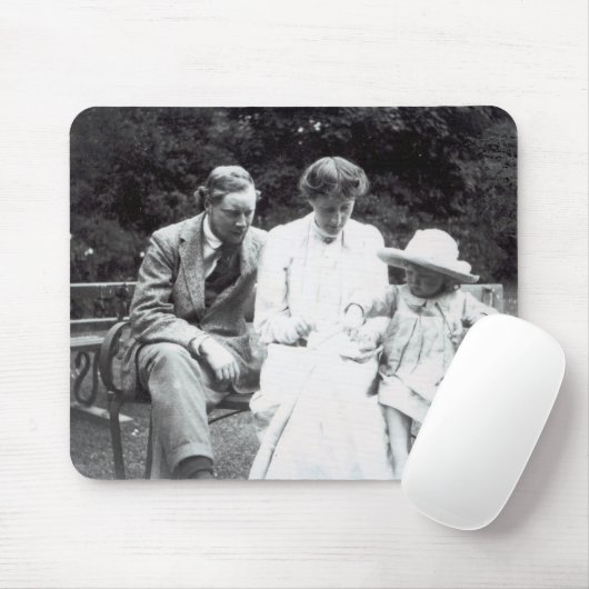 Virginia Woolf mit Clive und julianischer Bell, Mousepad (Mit Mouse)
