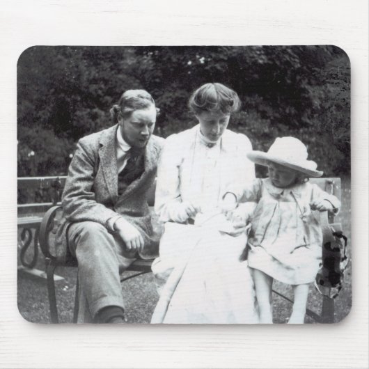 Virginia Woolf mit Clive und julianischer Bell, Mousepad (Vorne)