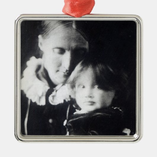 Virginia Woolf, mit ihrer Mutter Julia, 1884 Ornament Aus Metall (Vorne)