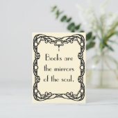 Virginia Woolf on Books Postkarte (Stehend Vorderseite)