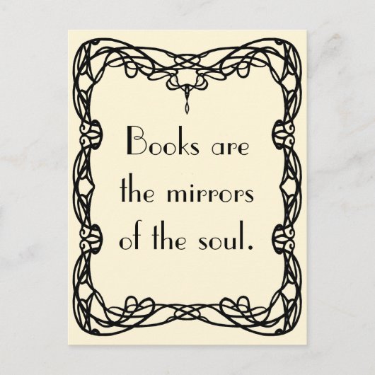 Virginia Woolf on Books Postkarte (Vorderseite)