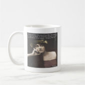 Virginia Woolf Open Mind Zitat Kaffeetasse (Links)