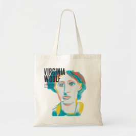 Virginia Woolf Portrait benutzerdefinierter Text | Tragetasche