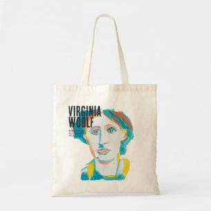 Virginia Woolf Portrait benutzerdefinierter Text Tragetasche