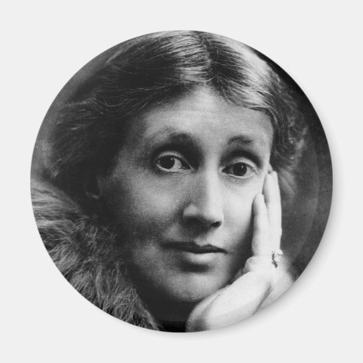 Virginia Woolf Portrait Magnet (Vorne)