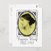 Virginia Woolf Postkarte (Vorne/Hinten)