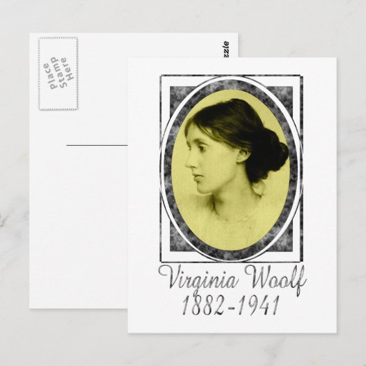 Virginia Woolf Postkarte (Vorne/Hinten)