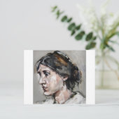 Virginia Woolf Postkarte (Stehend Vorderseite)