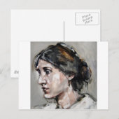 Virginia Woolf Postkarte (Vorne/Hinten)