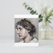 Virginia Woolf Postkarte (Stehend Vorderseite)