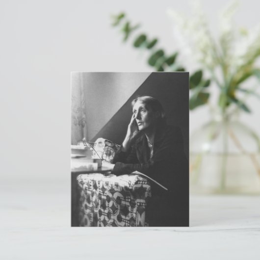 Virginia Woolf Postkarte (Stehend Vorderseite)