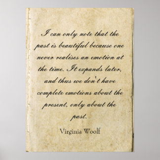 Virginia Woolf quote poster