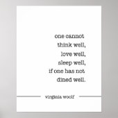 Virginia Woolf Quote Poster (Vorne)