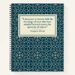 Virginia Woolf Quote Writer's Notizblock