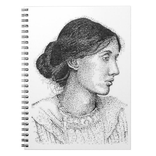 Virginia Woolf Tinte Zeichnend ... TAGEBUCH (Vorderseite)