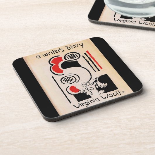 Virginia Woolf Vanessa Bell deckt ein Schriftstell Untersetzer (Linke Seite)