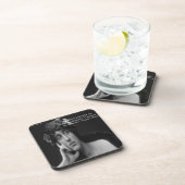 Virginia Woolf W/Zebra Stripes schreibt Zitat Untersetzer (Rechte Seite)