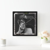 Virginia Woolf & Writers Quote Wall Clock Quadratische Wanduhr (Zuhause)