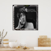 Virginia Woolf & Writing Quote Poster (Küche)