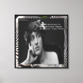 Virginia Woolf & Writing Quote Wrapped Canvas Prin Leinwanddruck (Vorderseite)