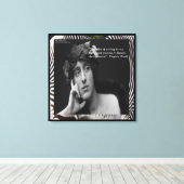 Virginia Woolf & Writing Quote Wrapped Canvas Prin Leinwanddruck (Insitu (Holzboden))